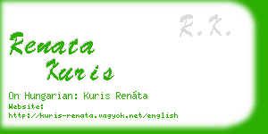 renata kuris business card