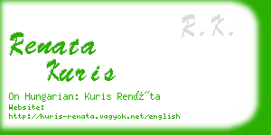 renata kuris business card